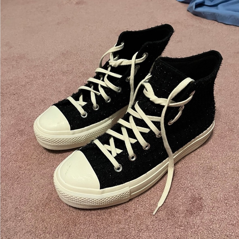 Women’s Converse Black and White High-Top Sneakers